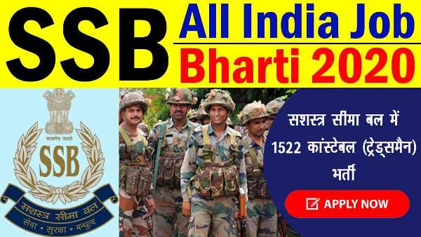 1522 Constable Recruitment In Sashastra Seema Bal