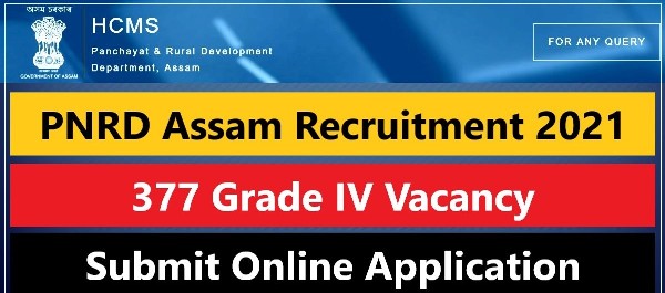 377 Grade IV Posts In PNRD Assam In 2021 1