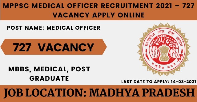 727 Medical Officer Recruitment In MPPSC Recruitment 1