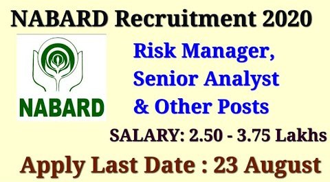 Apply For 13 Risk Manager Senior Analyst Posts In NABARD 1