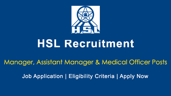 Apply For 15 MO Assistant Manager Posts In HSL 1