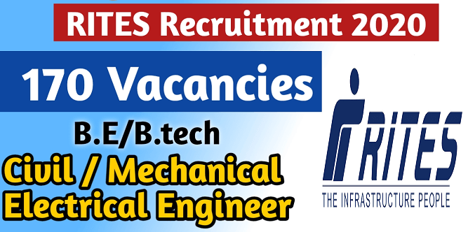 Apply For 170 Engineer Recruitment in RITES Limited 1