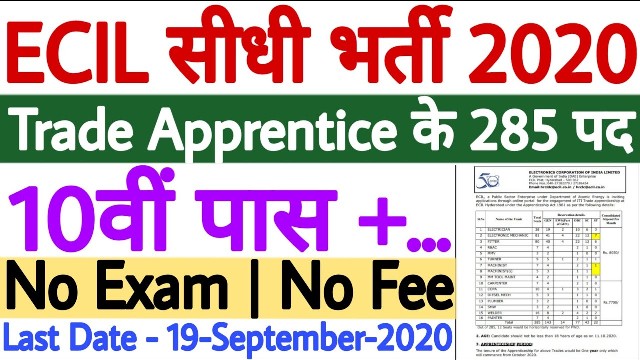 Apply For 285 ITI Trade Apprentices Posts In ECIL Telangana 1