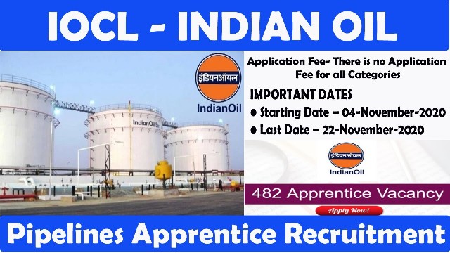 Apply For 482 Apprentice Recruitment In IOCL 2020 1