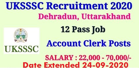 Apply for 142 Account Clerk Posts In UKSSSC 1