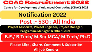 CDAC Recruitment 2022 for 530 Project Manager Other Vacancies in C DAC e1665562353820 1