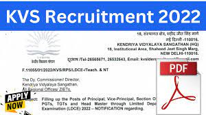 KVS Recruitment 2022 4014 Teacher TGT PGT Recruitment Now 1