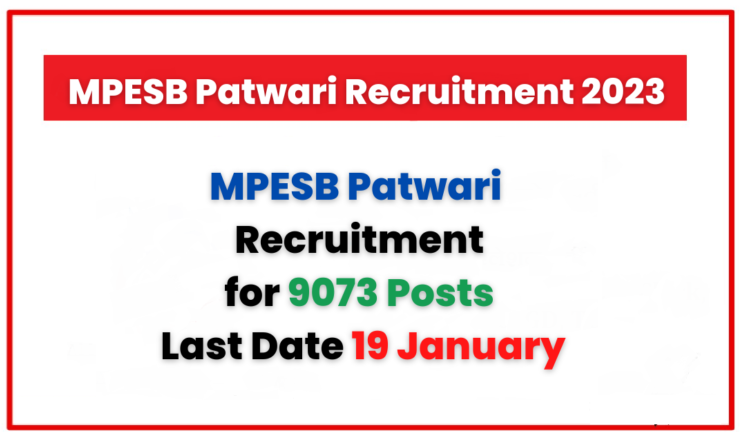 MPESB Patwari Recruitment 2023 Online Form 1