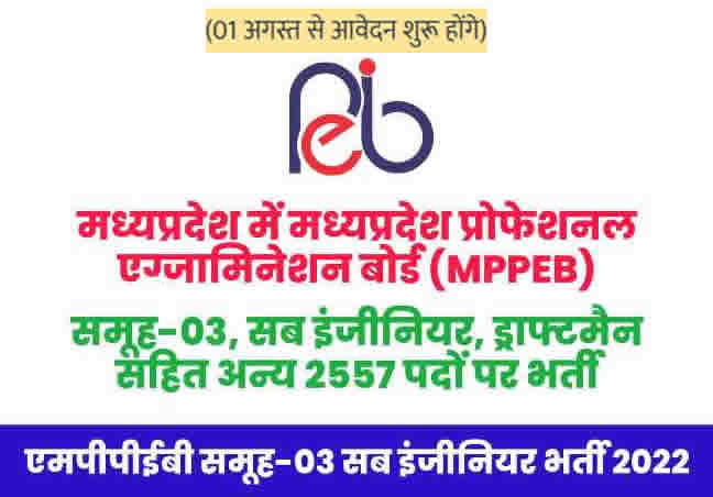 MPPEB Recruitment 2022 2557 Group 3 Recruitment 1