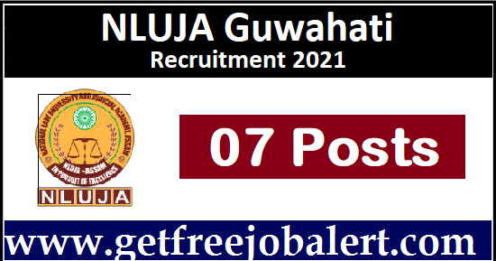 NLUJA Assam Recruitment 2021 07 Professor Recruitment 1