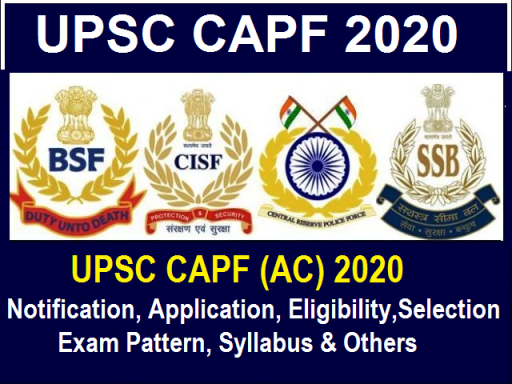 Notification For 209 CAPF Posts In UPSC 1