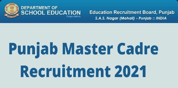 Punjab Education Recruitment Board 2021 2392 Master Cadre Direct Recruitment 1