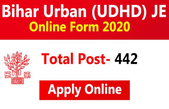 Recruitment Notice For 442 Junior Engineer Posts In UDHD Bihar 1