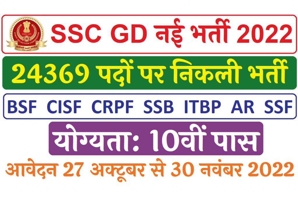 SSC GD Constable Recruitment 2022 1