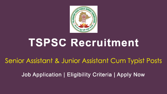 TSPSC Recruitment 2021 127 Assistant cum Typist 1