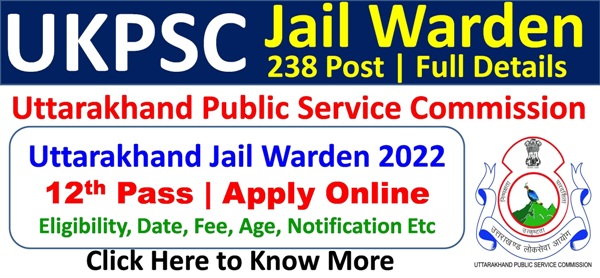 UKPSC Jail Warden Recruitment 2022 1