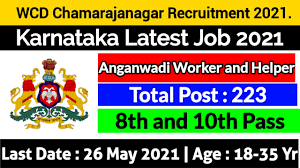 WCD Anganwadi Recruitment 2021 Worker Anganwadi Helper 1