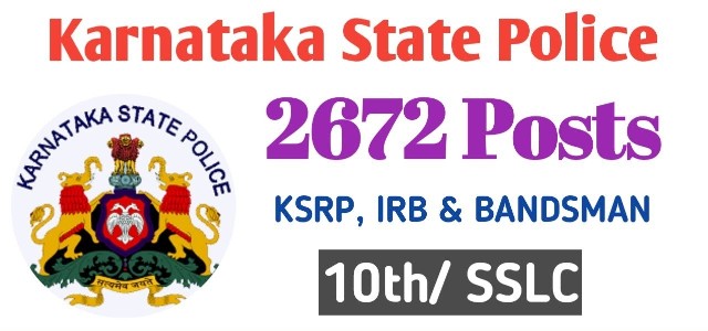 apply for 2672 constable bandsmen posts in karnataka police 1