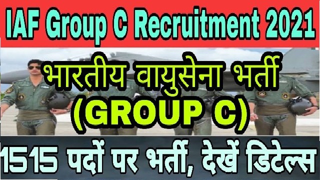 iaf recruitment 2021 indian air force 1515 group c recruitment 1