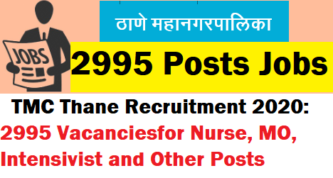 tmc thane recruitment 2020 2995 vacancies 1