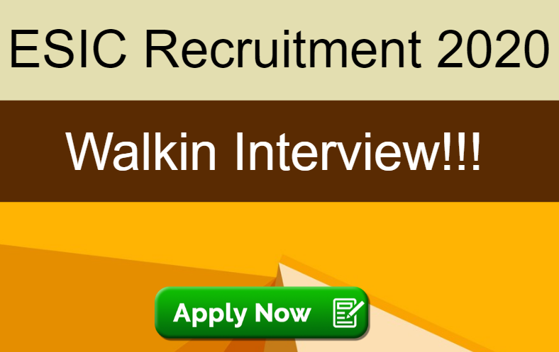 walkin interview esic jobs 2020 recruitment for senior resident vacancies apply now 1589778487 1